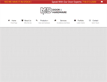 Tablet Screenshot of mddoor.com